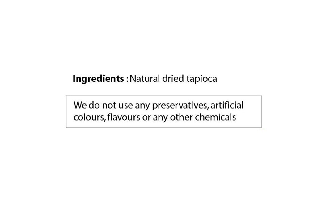 Flavourlite Dried Tapioca    Pack  400 grams